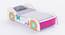 Snowflake Toddlers' Car Bed (White) by Urban Ladder - Front View Design 1 - 760564