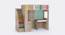 Origami Loft Bed with Study Table and Storage (Oak) by Urban Ladder - Front View Design 1 - 760573