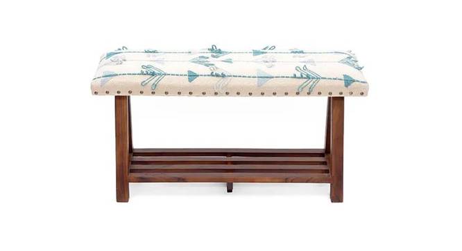 Veasley Mango Wood bench In Cotton Multicolour (Multicolor, Polished Finish) by Urban Ladder - Design 1 Side View - 760652