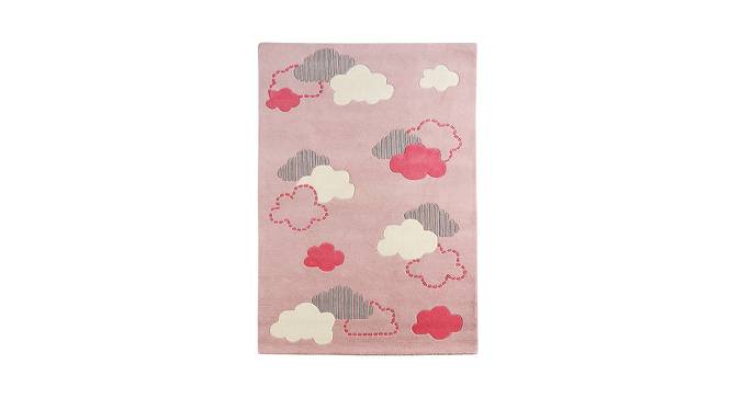 Pink Cloud Rug (Pink, 91 x 152 cm  (36" x 60") Carpet Size) by Urban Ladder - Front View Design 1 - 761026