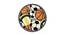 Roung Sporty Ball Rug (91 x 152 cm  (36" x 60") Carpet Size, Multicolor) by Urban Ladder - Front View Design 1 - 761027
