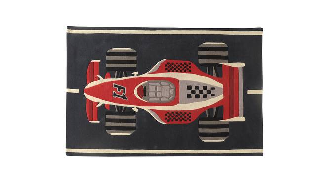 The supercar Rug (Blue, 91 x 152 cm  (36" x 60") Carpet Size) by Urban Ladder - Front View Design 1 - 761069