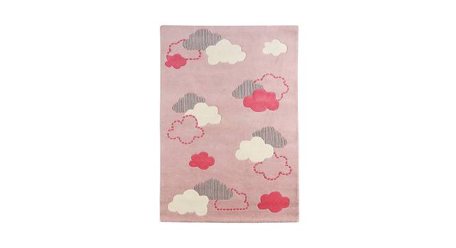 Pink Cloud Rug (Pink, 122 x 183 cm  (48" x 72") Carpet Size) by Urban Ladder - Front View Design 1 - 761070