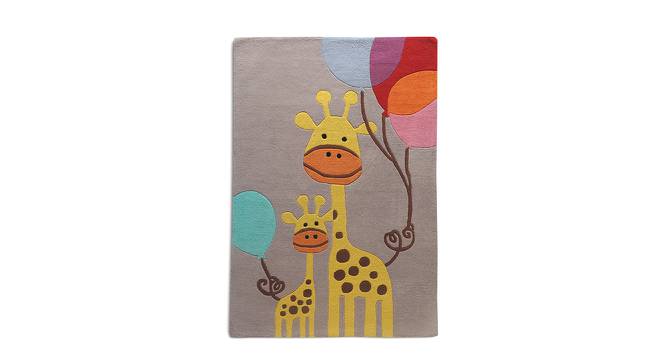 Moby Giraffe rug (Grey, 122 x 183 cm  (48" x 72") Carpet Size) by Urban Ladder - Front View Design 1 - 761072