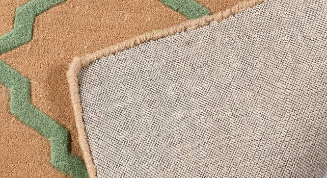 Beige trellis rug (Brown, 122 x 183 cm  (48" x 72") Carpet Size) by Urban Ladder - Design 1 Side View - 761077