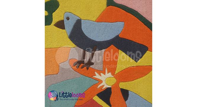 Paradise Rug (122 x 183 cm  (48" x 72") Carpet Size, Multicolor) by Urban Ladder - Design 1 Side View - 761079
