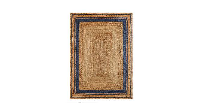 Blue Jute Rug (Brown, 122 x 183 cm  (48" x 72") Carpet Size) by Urban Ladder - Front View Design 1 - 761090