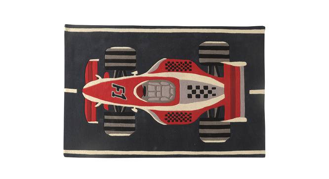 The supercar Rug (Blue, 122 x 183 cm  (48" x 72") Carpet Size) by Urban Ladder - Front View Design 1 - 761098