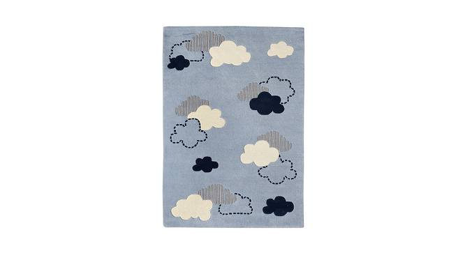 Blue Cloud Rug (Blue, 122 x 183 cm  (48" x 72") Carpet Size) by Urban Ladder - Front View Design 1 - 761101