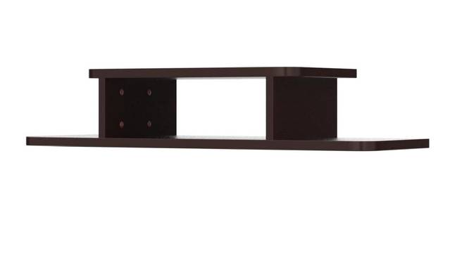 2 Shelf Floating TV Unit Shelves Set of Box Stand Storage (Brown) by Urban Ladder - Front View Design 1 - 761498