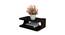 Plain Solid Black D-Shape Floating TV Unit Setup of Box (Brown) by Urban Ladder - Front View Design 1 - 761500