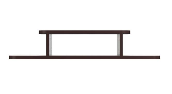 2 Shelf Floating TV Unit Shelves Set of Box Stand Storage (Brown) by Urban Ladder - Design 1 Side View - 761508