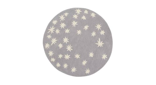 Moonlit Rug (Grey, 120 x 120 cm (48" x 48") Carpet Size) by Urban Ladder - Front View Design 1 - 761552
