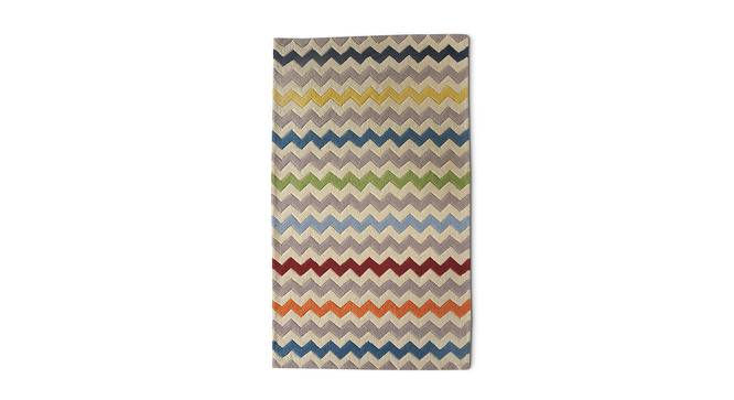 Chic Chevron Rug (122 x 183 cm  (48" x 72") Carpet Size, Multicolor) by Urban Ladder - Front View Design 1 - 761554
