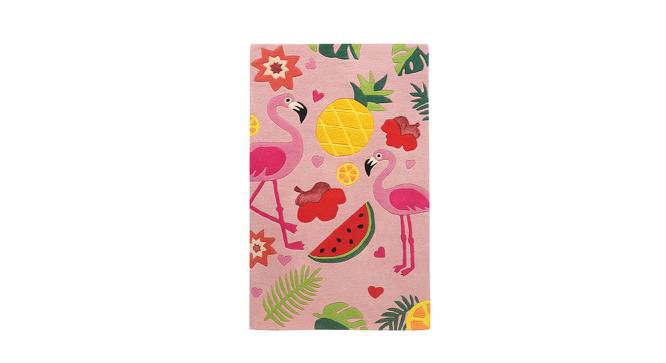 Tropical Flamingo (Pink, 122 x 183 cm  (48" x 72") Carpet Size) by Urban Ladder - Front View Design 1 - 761556