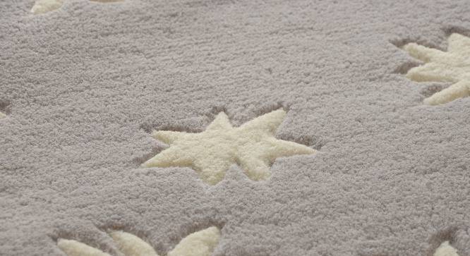 Moonlit Rug (Grey, 120 x 120 cm (48" x 48") Carpet Size) by Urban Ladder - Design 1 Side View - 761561