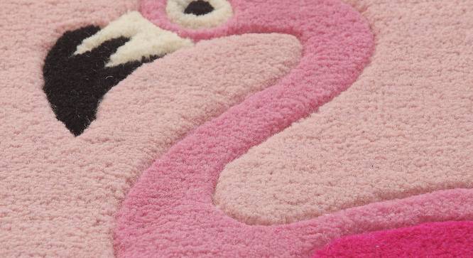 Tropical Flamingo (Pink, 91 x 152 cm  (36" x 60") Carpet Size) by Urban Ladder - Design 1 Side View - 761565