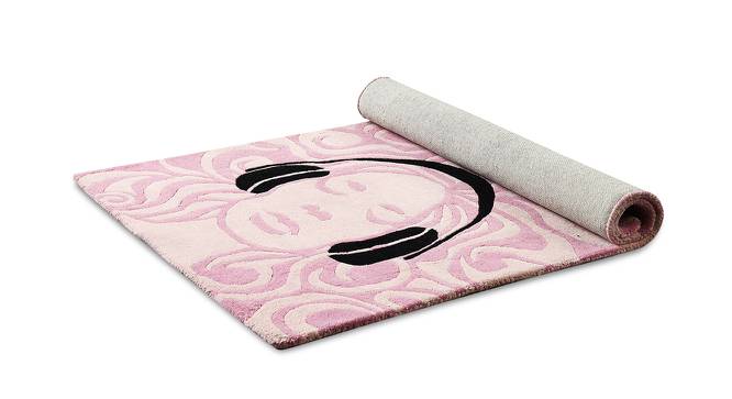 Music Mania Rug (Pink, 122 x 183 cm  (48" x 72") Carpet Size) by Urban Ladder - Design 1 Side View - 761567