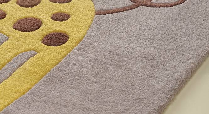 Moby Giraffe rug (Grey, 91 x 152 cm  (36" x 60") Carpet Size) by Urban Ladder - Design 1 Side View - 761570