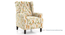 Ellis One Seater Pushback Recliner (One Seater, Mustard Florals) by Urban Ladder - Design 1 Side View - 761613