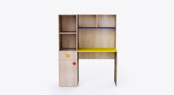Mr Scholar Study Table (Oak) by Urban Ladder - Design 1 Side View - 761863