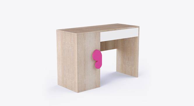 Curious Koala Study Table (Oak & Pink) by Urban Ladder - Front View Design 1 - 761912