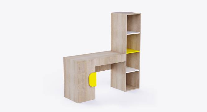 Joy Ride Study Table (Oak & Yellow) by Urban Ladder - Front View Design 1 - 761916