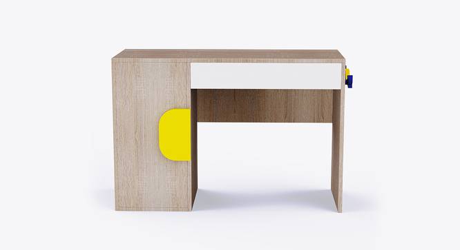 Curious Koala Study Table (Oak & Yellow) by Urban Ladder - Design 1 Side View - 761934
