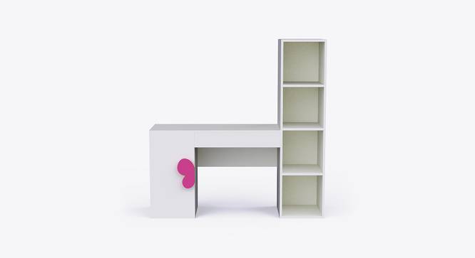 Joy Ride Study Table (Pink) by Urban Ladder - Design 1 Side View - 762023