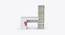 Joy Ride Study Table (Pink) by Urban Ladder - Design 1 Side View - 762023