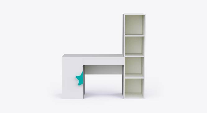 Joy Ride Study Table (Teal) by Urban Ladder - Design 1 Side View - 762024
