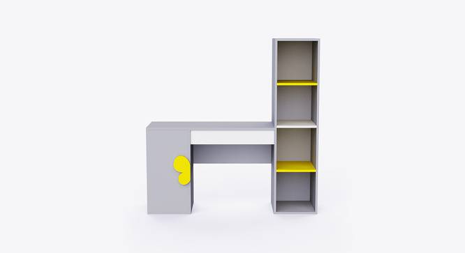 Joy Ride Study Table (Grey & Yellow) by Urban Ladder - Design 1 Side View - 762026