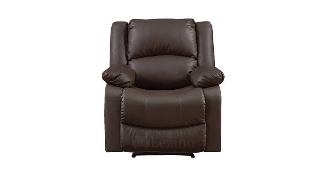 Aerio Single Seater Manual Recliner Chair (Brown, One Seater) by Urban Ladder - Front View Design 1 - 763275