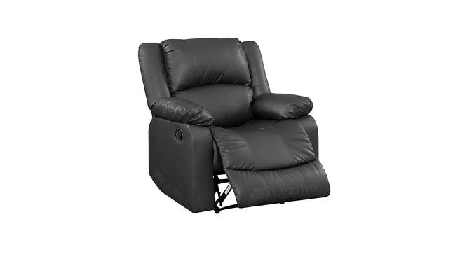 Aerio Single Seater Manual Recliner Chair (Black, One Seater) by Urban Ladder - Front View Design 1 - 763276