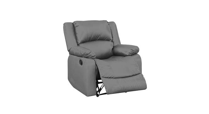 Aerio Single Seater Manual Recliner Chair (Grey, One Seater) by Urban Ladder - Front View Design 1 - 763277