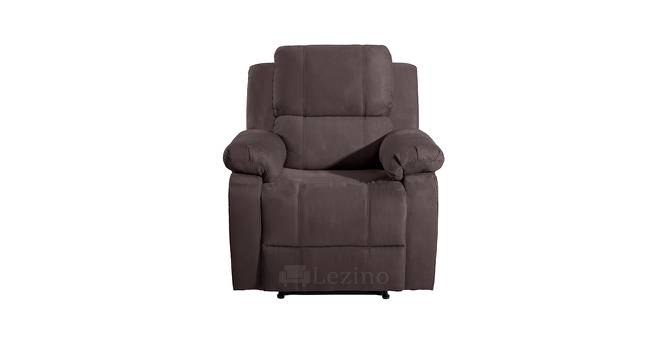 Atrimo One Seater Manual Recliner Chair (Brown, One Seater) by Urban Ladder - Front View Design 1 - 763279