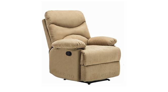 Cario One Seater Manual Recliner Chair (Beige, One Seater) by Urban Ladder - Front View Design 1 - 763283