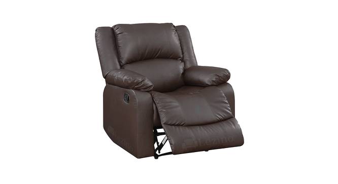 Aerio Single Seater Manual Recliner Chair (Brown, One Seater) by Urban Ladder - Design 1 Side View - 763287