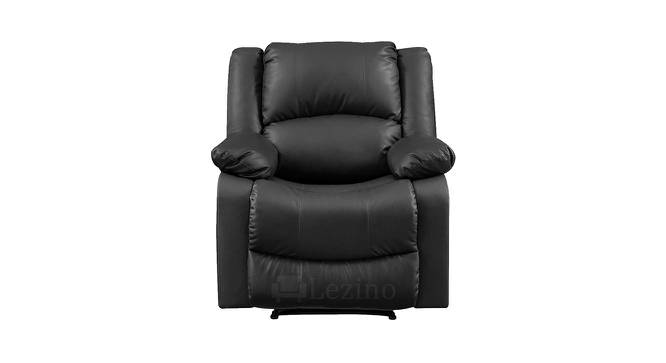 Aerio Single Seater Manual Recliner Chair (Black, One Seater) by Urban Ladder - Design 1 Side View - 763288