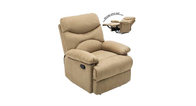 Cario One Seater Manual Recliner Chair (Beige, One Seater) by Urban Ladder - Design 1 Side View - 763295