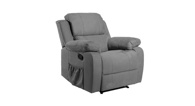 Atrimo One Seater Manual Recliner Chair (Grey, One Seater) by Urban Ladder - Front View Design 1 - 763341