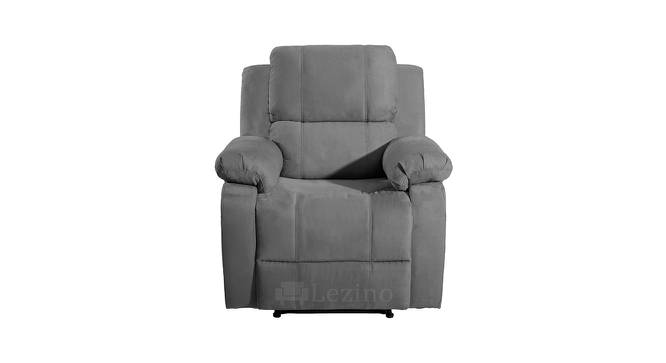 Atrimo One Seater Manual Recliner Chair (Grey, One Seater) by Urban Ladder - Design 1 Side View - 763347