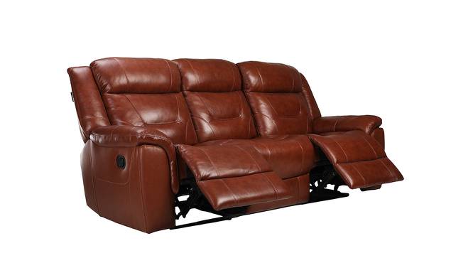 JOY Three Seater Recliner (Tan, Three Seater) by Urban Ladder - Front View Design 1 - 764303