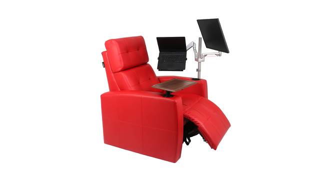 Flix Work From Home Recliner (Red, One Seater) by Urban Ladder - Front View Design 1 - 764304