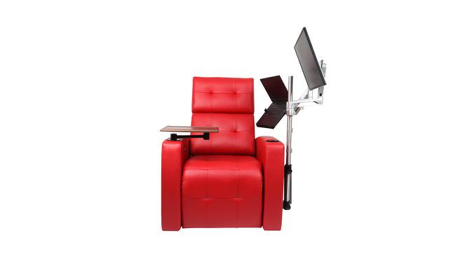 Flix Work From Home Recliner (Red, One Seater) by Urban Ladder - Design 1 Side View - 764312