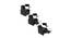 Zuum Ergo (Black, One Seater) by Urban Ladder - Rear View Design 1 - 764330