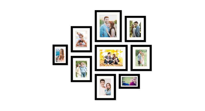 Set of 9 Black Wall Photo Frames - ASPWT23838 (Black) by Urban Ladder - Front View Design 1 - 764446