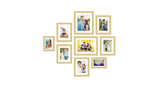 Set of 9 Beige Wall Photo Frames - ASPWT23840 (Beige) by Urban Ladder - Front View Design 1 - 764447