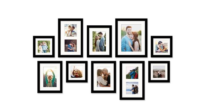 Set of 10 Black Wall Photo Frames - ASPWT23842 (Black) by Urban Ladder - Front View Design 1 - 764448