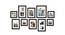 Set of 10 Black Wall Photo Frames - ASPWT23842 (Black) by Urban Ladder - Front View Design 1 - 764448